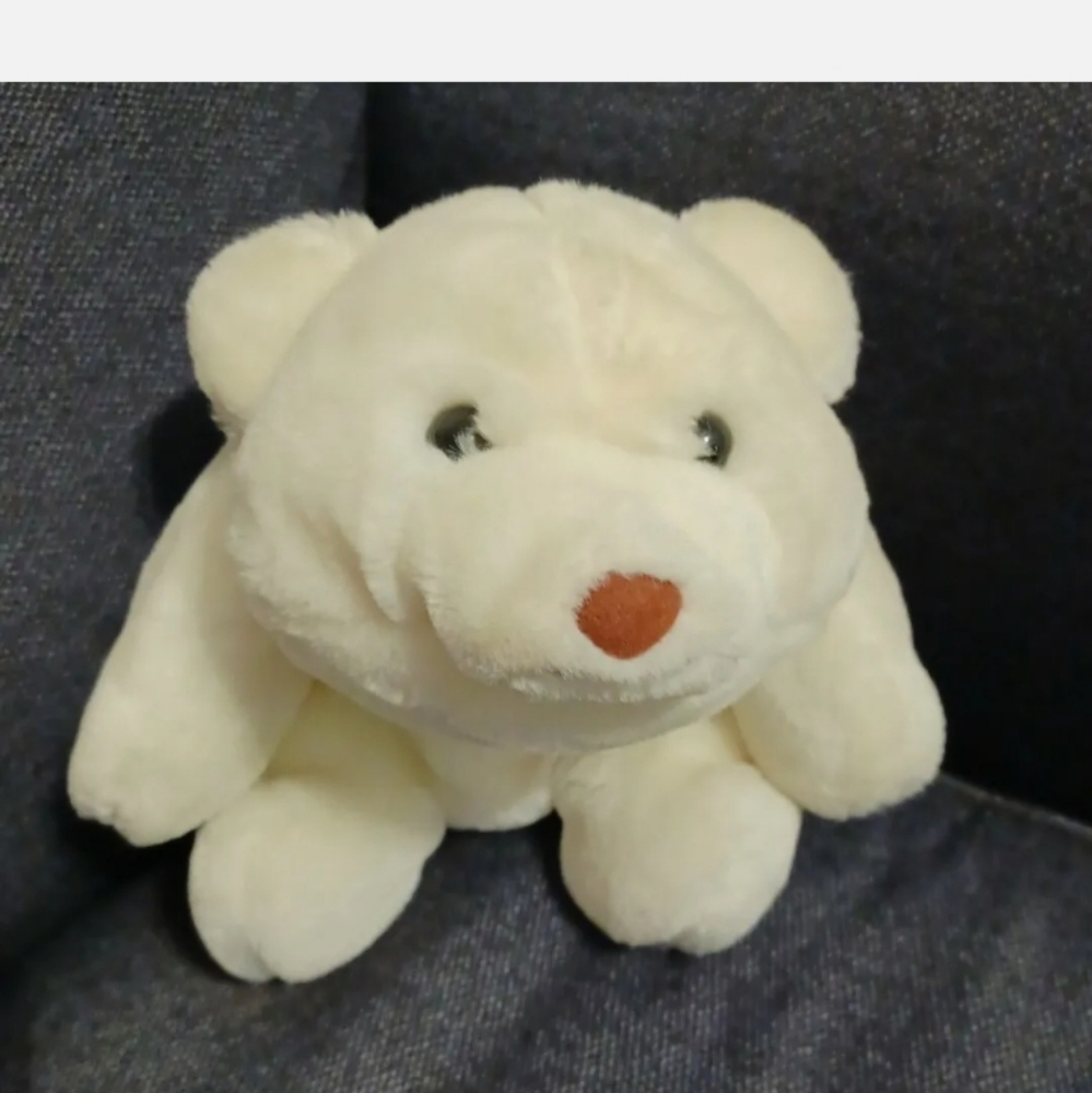 1980 Classic GUND Platinum Edition White Snuffles Plush Stuffed Animal Bear